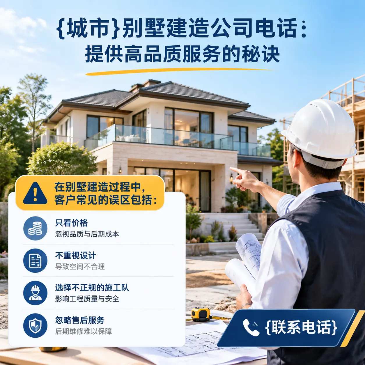 七星关别墅建造公司电话:提供高品质服务的秘诀