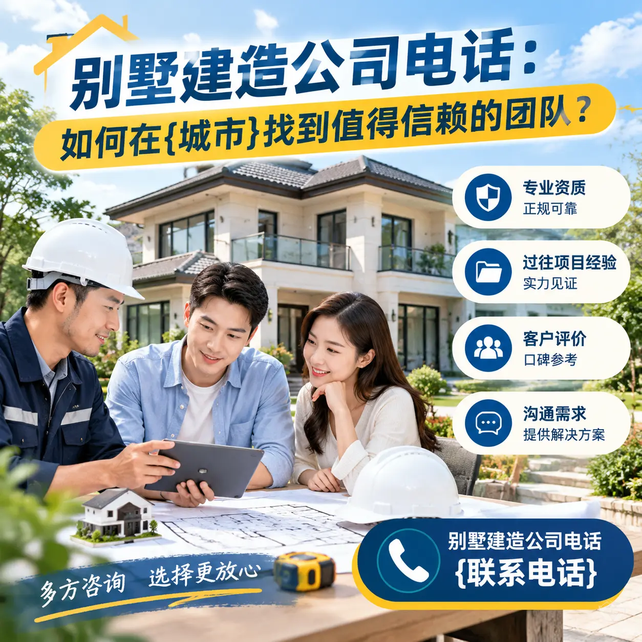 别墅建造公司电话：如何在七星关找到值得信赖的团队？