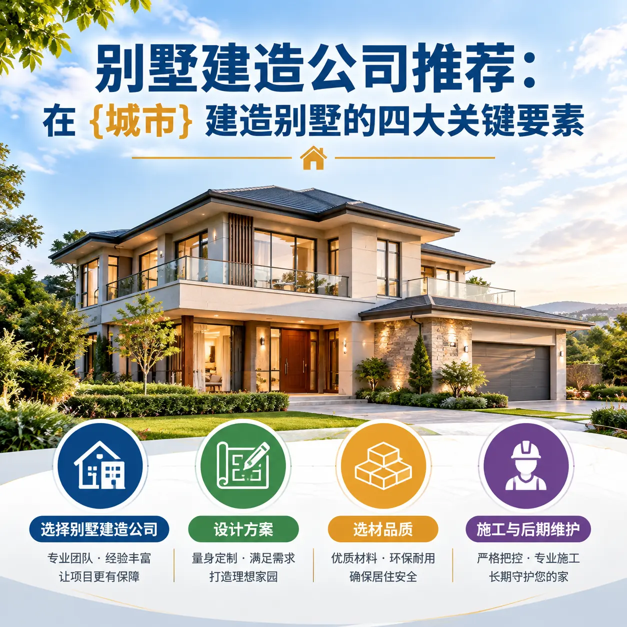 别墅建造公司推荐:在 七星关 建造别墅的四大关键要素