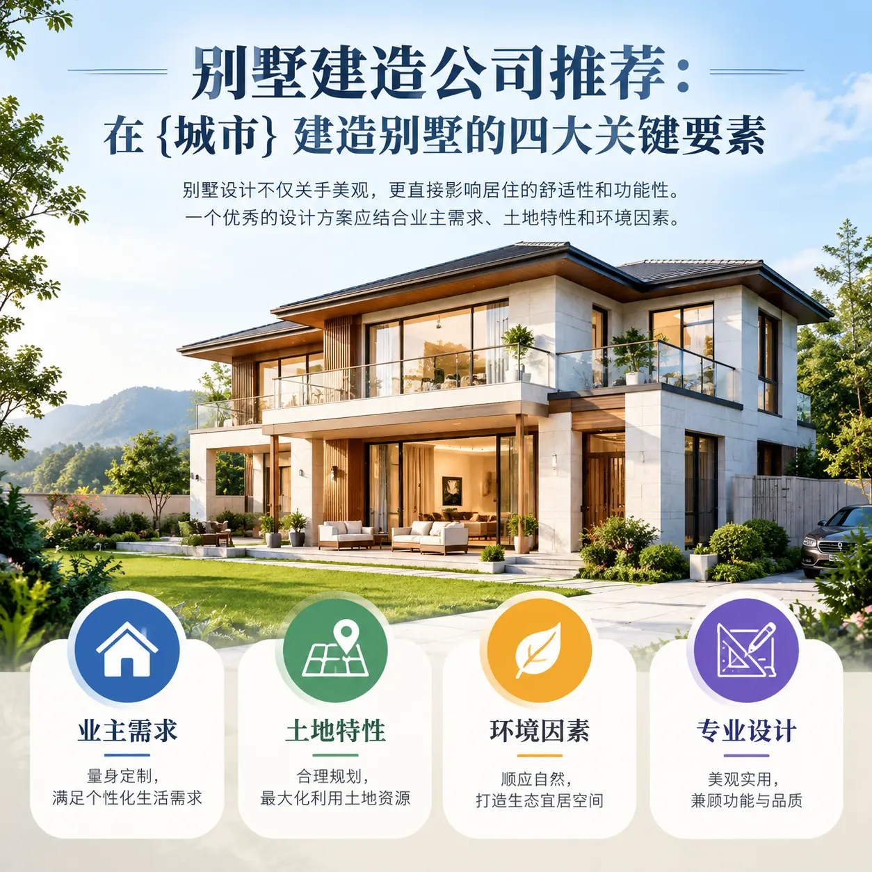 别墅建造公司推荐:在 七星关 建造别墅的四大关键要素