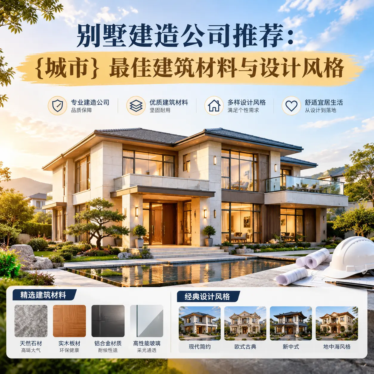 别墅建造公司推荐： 七星关 最佳建筑材料与设计风格