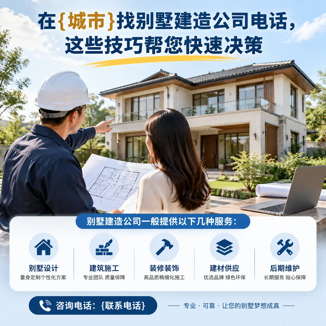 在七星关找别墅建造公司电话，这些技巧帮您快速决策