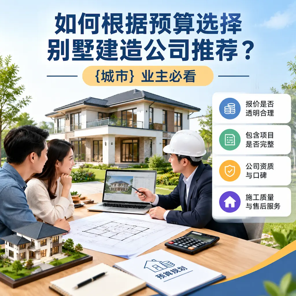 如何根据预算选择别墅建造公司推荐？ 七星关 业主必看