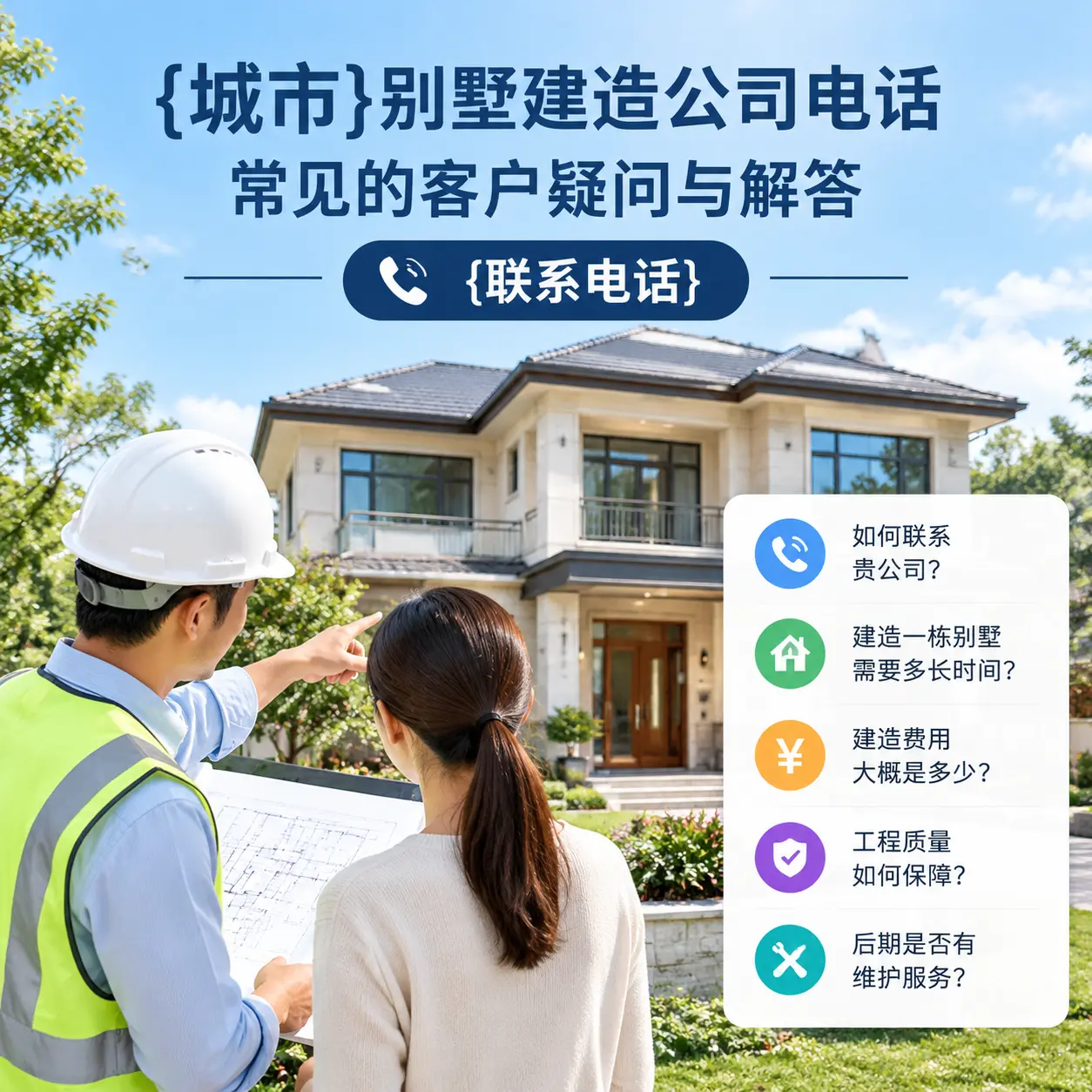七星关别墅建造公司电话,常见的客户疑问与解答