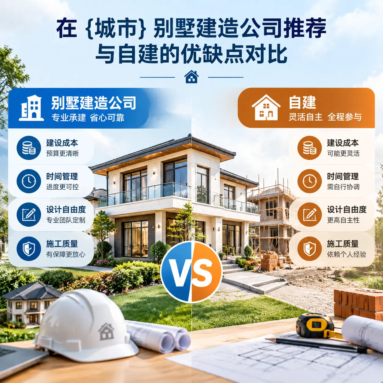在 七星关 别墅建造公司推荐与自建的优缺点对比